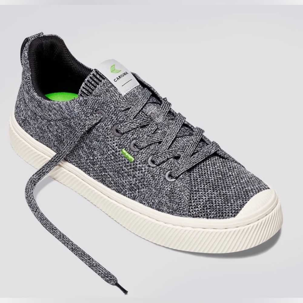 Cariuma Stone Grey Knit Sneakers